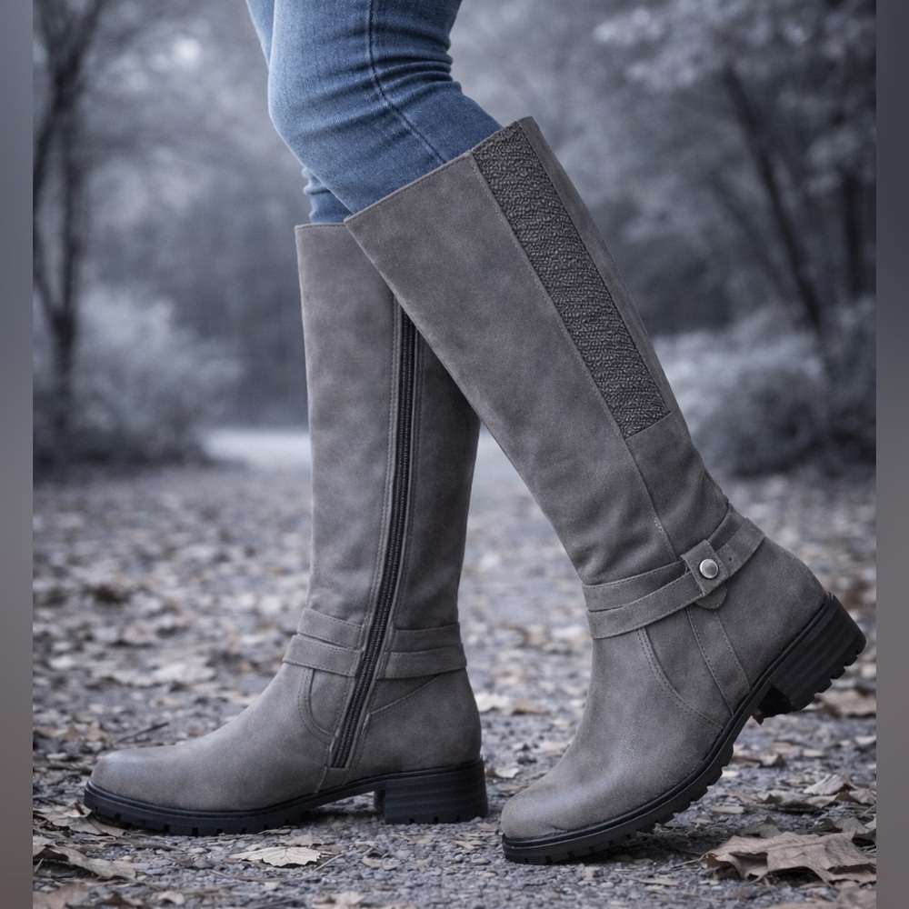 ✨‎ LifeStride Brown Xtrovvert Knee High Boots Women Size 6M ✨
